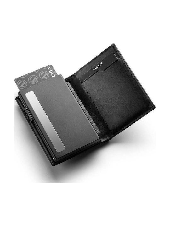 Мъжки Портфейл с RFID и Слайд Механизъм Черен