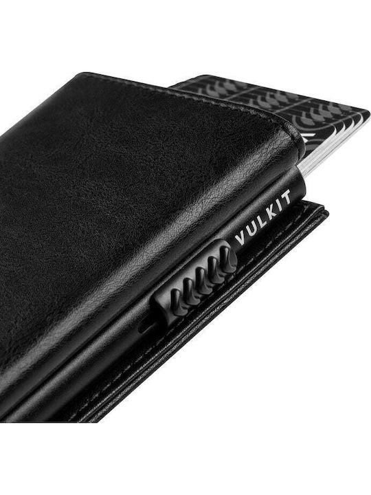Мъжки Портфейл с RFID и Слайд Механизъм Черен