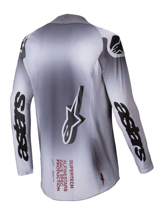 Alpinestars Мъжки Блуза за мотокрос Дълъг ръкав Сребрист Цвят