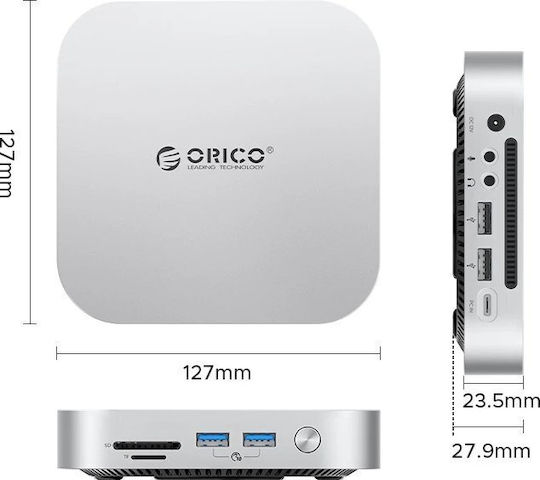 Orico Hub 10 Θυρών με σύνδεση USB-C Ασημί