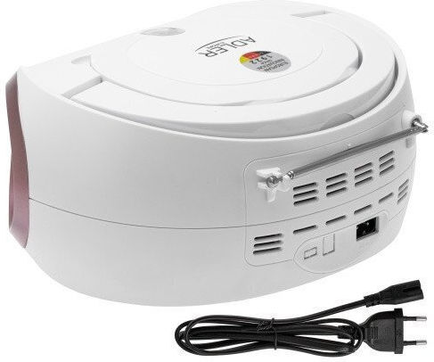 Adler Φορητό Ηχοσύστημα με Ραδιόφωνο / USB / CD σε Λευκό Χρώμα