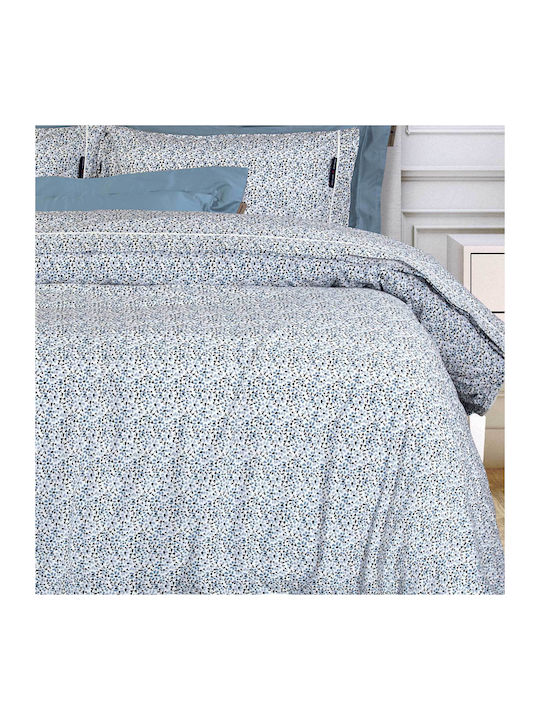 Greenwich Polo Club Bettbezug-Set Baumwolle Übergröße mit 2 Kissenbezügen 220x260 Essential Blue, White