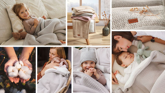 Babyono Wickeltuch für Kinderzimmer 75x100cm