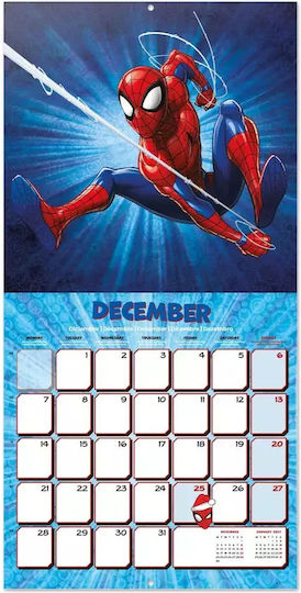 Календар Marvel Spiderman 2026 30x30 Calendar Cp26030