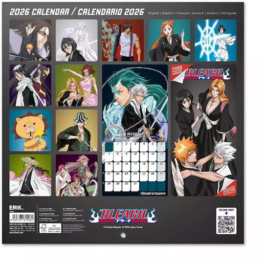 Bleach 2026 30x30 Calendar Cp26003 Diary | Skroutz.mt