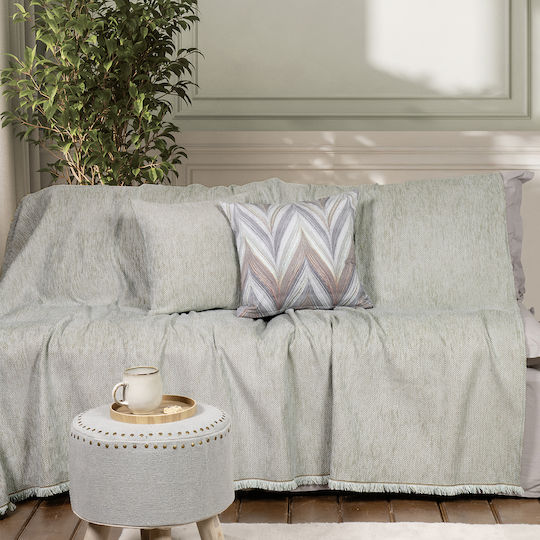 Nima Abrigo Ριχτάρι Διθέσιου Καναπέ Chenille 180x240εκ. Mint