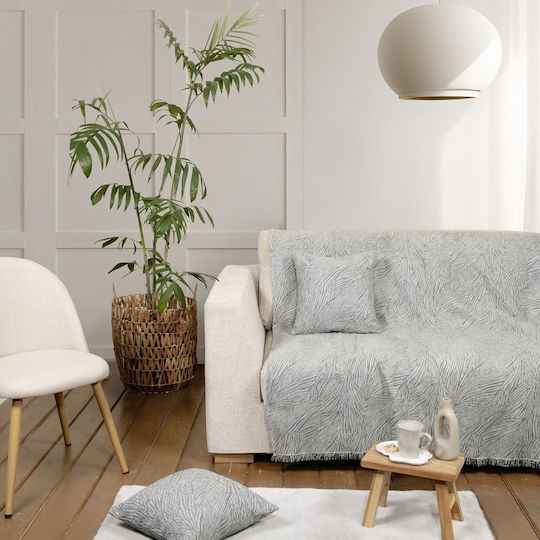 Nima Moca Ριχτάρι Πολυθρόνας Chenille 180x180εκ. Moca Gray 35972