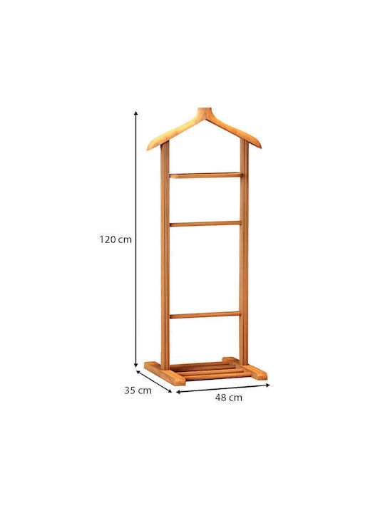 Бета Мебел За Антре със Закачалка Натурален 48x35x120см