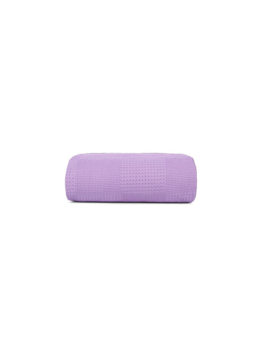 Mc Decor Blanket Cot Waffle Purple 100x150cm