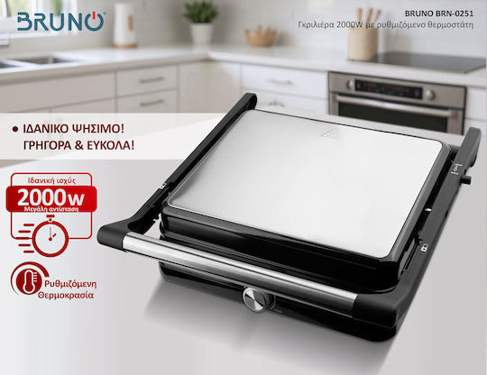 Bruno Sandwichmaker Grill 2000W Inox