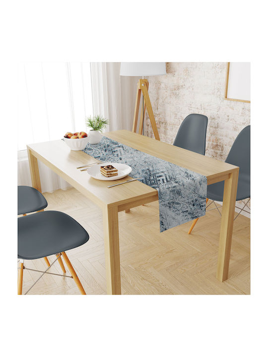 Dimcol Tablecloth Stain Resistant Set 2pcs Skid Marks 471 Blue 140x300cm