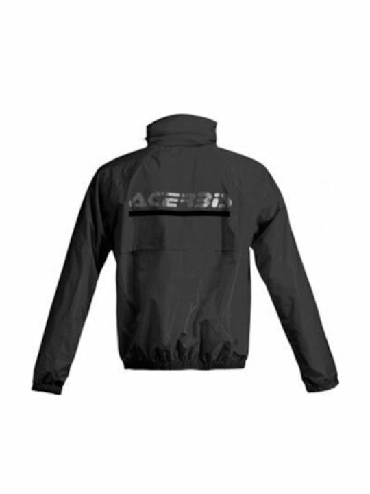 Acerbis Logo Мъжко Мото Дъждовно Комплект Панталон и Яке Черен Цвят