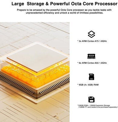 Doogee T20mini KID 4G 8.4Inches Tablet (4GB/128GB) Yellow