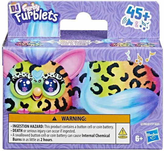 Hasbro Jucărie De Plus Furby DJ Furblets Cu Sunet Rain-Bow-Kat Pentru 6+ Ani