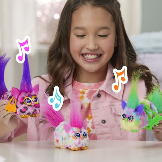 Hasbro Jucărie De Plus Furby DJ Furblets Cu Sunet Kitt-Ee-Luv Pentru 6+ Ani