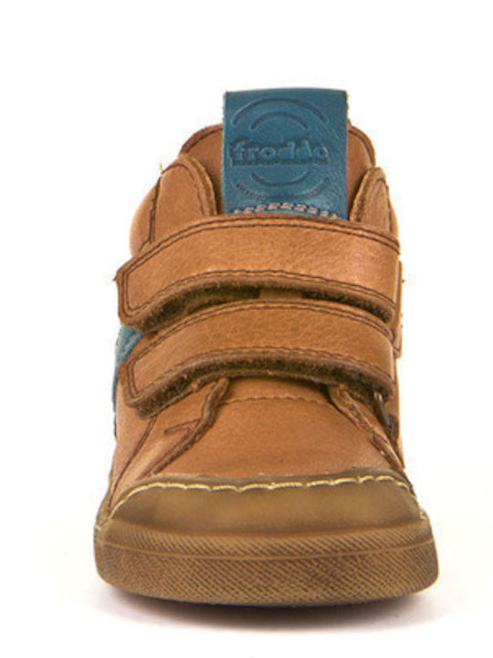 Kids Sneakers High with Scratch Tabac Brown