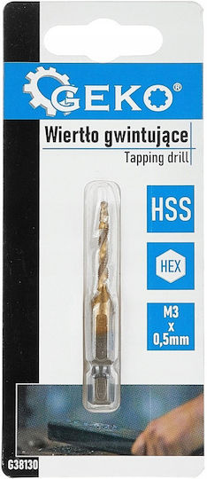 Geko Drill HSS Titanium with Hexagonal Shank for Metal