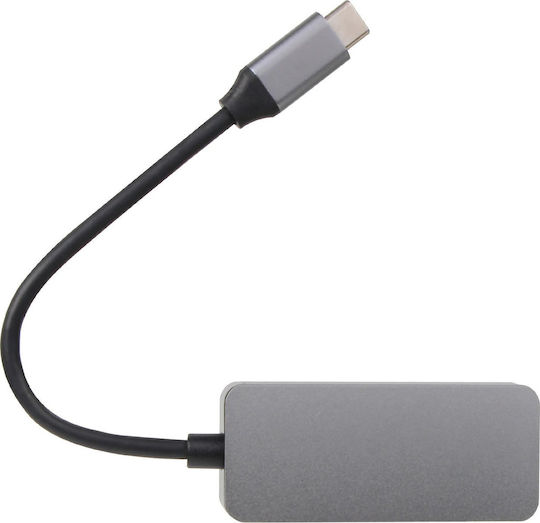 VCOM Αντάπτορας Δικτύου USB-C με Ενσύρματη Σύνδεση Ethernet