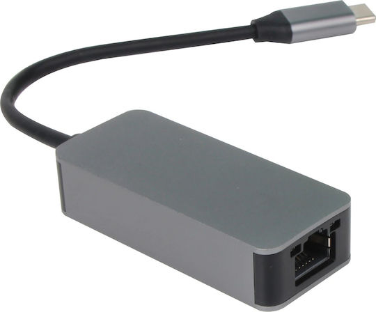 VCOM Αντάπτορας Δικτύου USB-C με Ενσύρματη Σύνδεση Ethernet