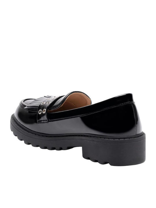 Leather Kids Loafers & Moccasins Black
