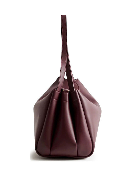 Damentasche Schultertasche Burgundisch