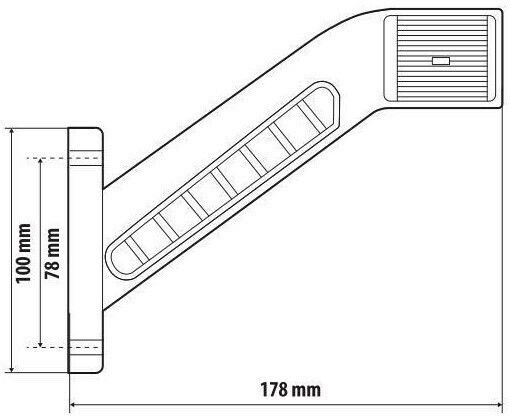 Lampa Truck Volume Lights 1pcs - L9699.7