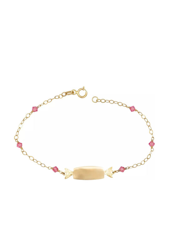 Identity Bracelet Caramel Gold 14K