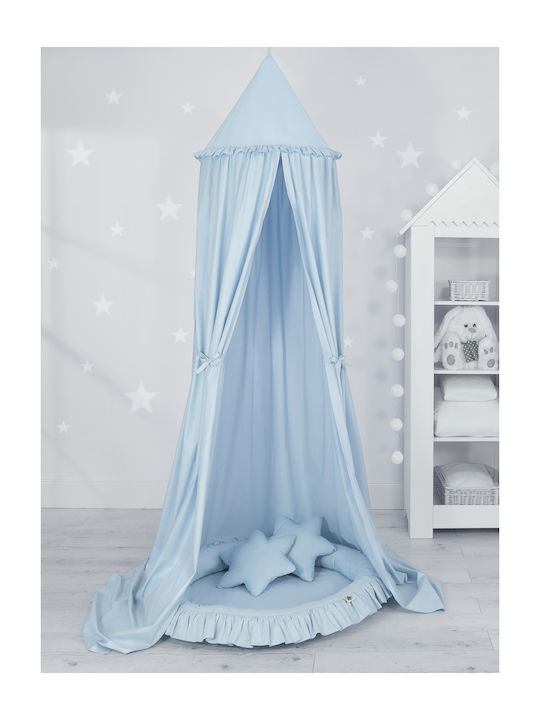 My Sweet Baby Mückennetz Kinderbett aus Tüll Blau