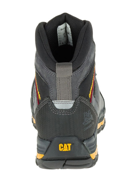 CAT Munising Waterproof Boots Safety Gray S3 with Certification P, E, FO , HRO, SRA,WR