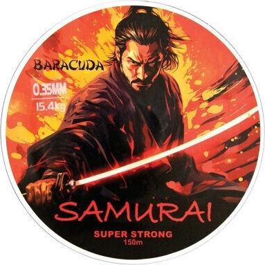 Nylon Monofilament Baracuda Samurai 150 M Black Color