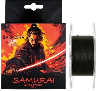 Nylon Monofilament Baracuda Samurai 150 M Black Colour