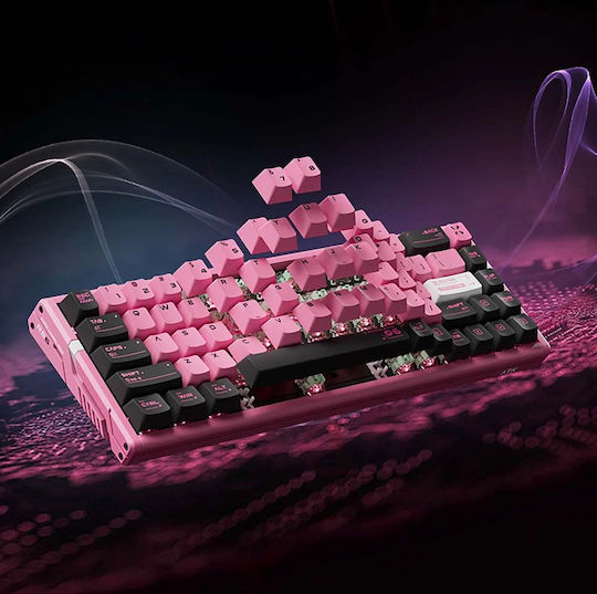 ATK RS6 Ultra - 8K Gaming Μηχανικό Πληκτρολόγιο 65% με Magnetic διακόπτες και RGB φωτισμό (International English) Sakura Warrior