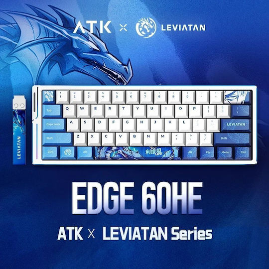 ATK EDGE 60 HE Master Ηall Effect Gaming Πληκτρολόγιο 60% με Gateron Magnetic Jade Pro διακόπτες και RGB φωτισμό (Αγγλικό US) Leviatan