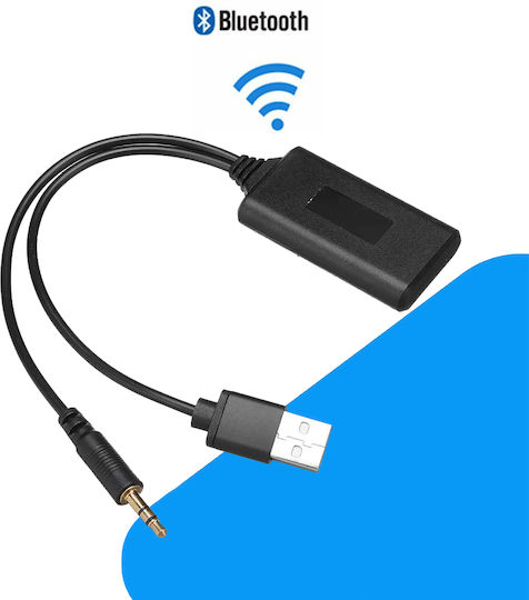 Bluetooth Αυτοκινήτου 5.0 Ταμπλό Aux Audio Receiver Usb Θύρα Φόρτισης Kos-12126
