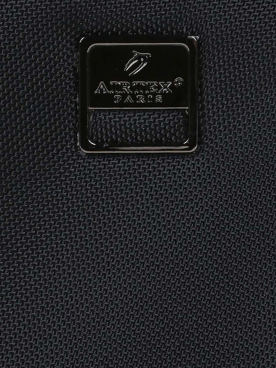 Airtex Paris Cabin Travel Suitcase Black with 4 Wheels Height 50cm