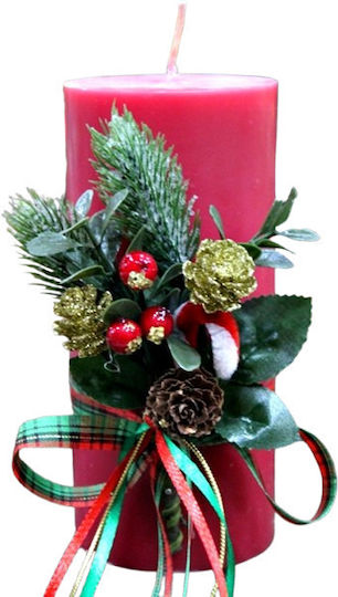 Wrapped Red Aromatic Candle 6.5*15cm 97125