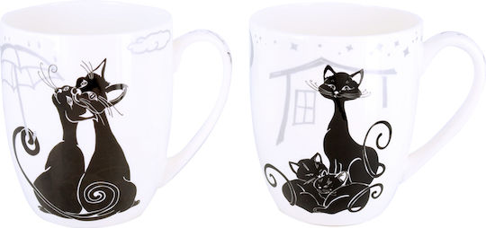 Set 2 Mugs Cat World Carmani