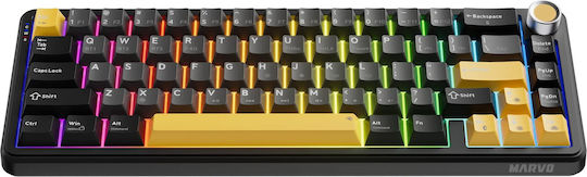 Marvo Titan 65 Ασύρματο Gaming Μηχανικό Πληκτρολόγιο 65% με RGB φωτισμό (International English)