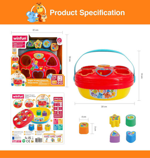 Winfun Jucărie Electronică de Sortare a Formelor cu Sunete și Melodii Vesele pentru Bebeluși 230201