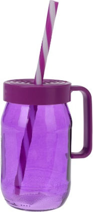 Set 6 Pahare Koopman Pentru Limonadă Sticlă 7x12 Cm 370 Ml Multicolore