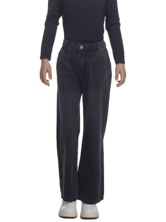 Kinder Schlaghose Jeans Black