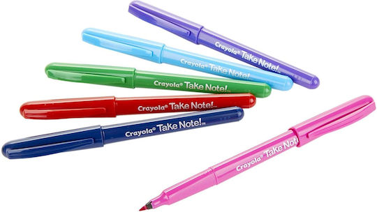 Crayola Μαρκαδόροι Ζωγραφικής Πλενόμενοι Σετ 6 χρώματα