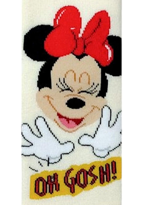 Disney Παιδικές Κάλτσες Αντιολισθητικές Minnie Μπεζ