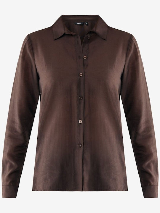 Γυναικεία Μπλούζα Dark Brown, Καφέ