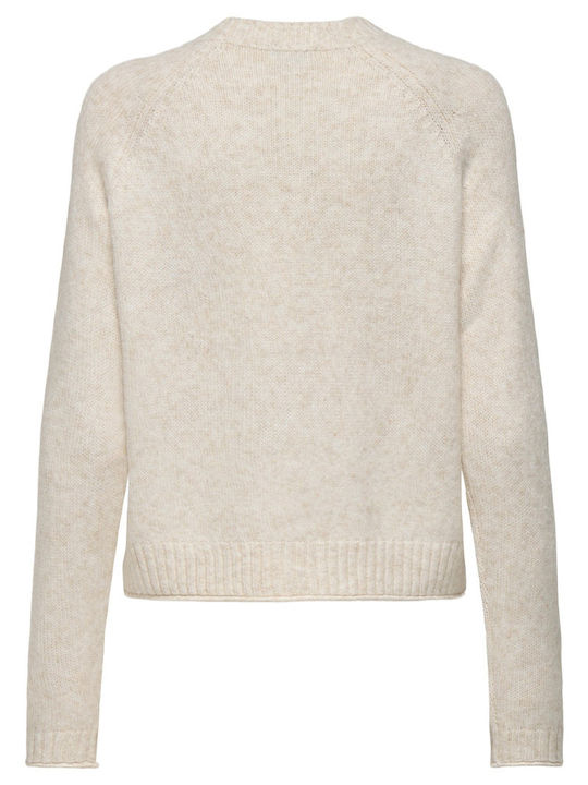Women's Long Sleeve Sweater Ecru