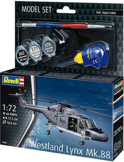 Revell Westland Lynx Mk.88 Helicopter Model Set 66 Pieces Metal Unassembled