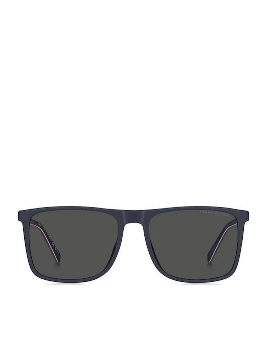 Tommy Hilfiger Men's Sunglasses with Navy Blue Horn-Rimmed Frame and Grey Lens TH2277/S PJP/IR