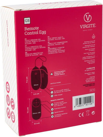 Virgite Vibrator Egg Blue