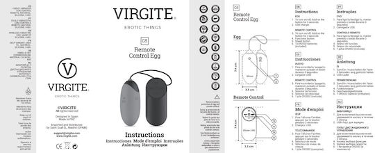 Virgite Vibrator Egg Blue