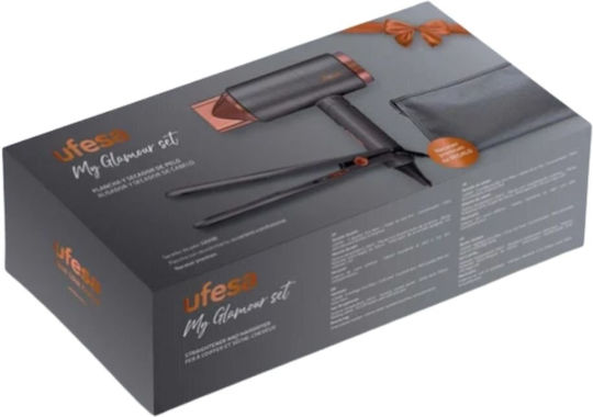 Uscător de păr Ufesa My Glamour Set 2200,0 W 3 trepte de putere pentru călătorii